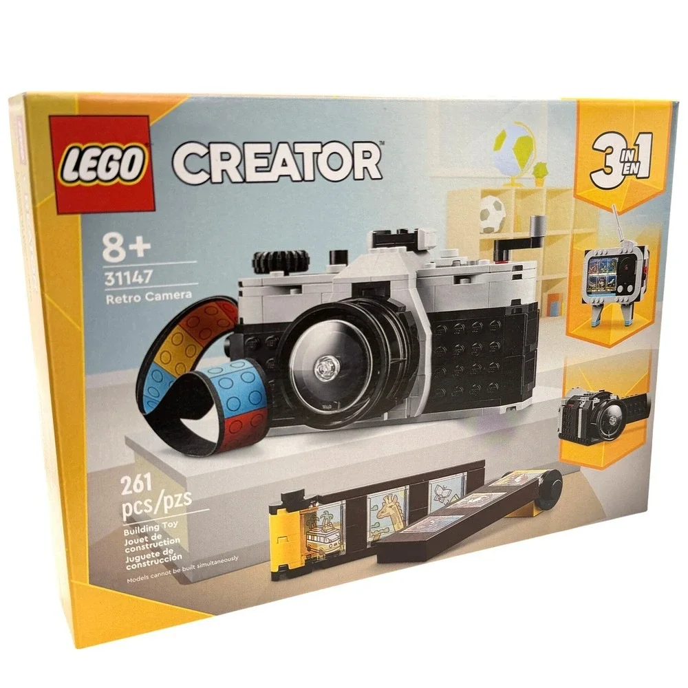 LEGO Creator Retro Camera 3-in-1 Set 31147 Building Toy 261pc Retro Hobby Photo